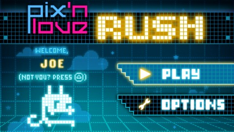 Rush title screen for PSP